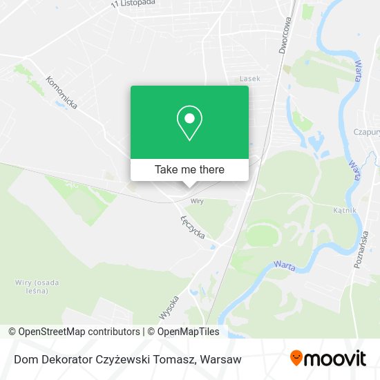 Dom Dekorator Czyżewski Tomasz map