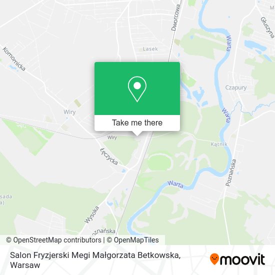 Salon Fryzjerski Megi Małgorzata Betkowska map