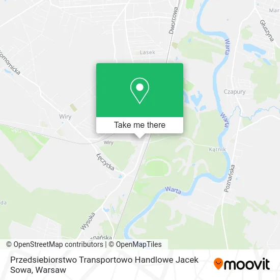 Карта Przedsiebiorstwo Transportowo Handlowe Jacek Sowa