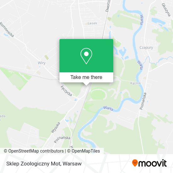 Sklep Zoologiczny Mot map