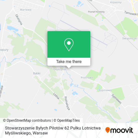 Stowarzyszenie Byłych Pilotów 62 Pułku Lotnictwa Myśliwskiego map