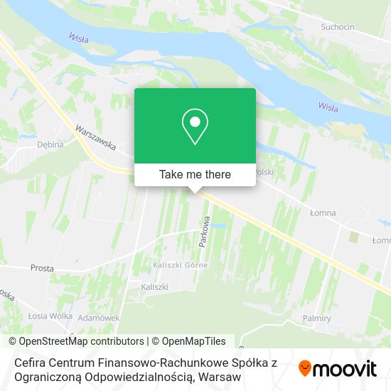 Cefira Centrum Finansowo-Rachunkowe Spółka z Ograniczoną Odpowiedzialnością map