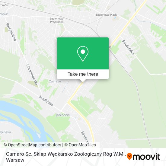 Camaro Sc. Sklep Wędkarsko Zoologiczny Róg W.M. map