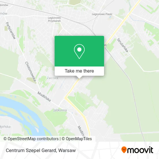 Centrum Szepel Gerard map