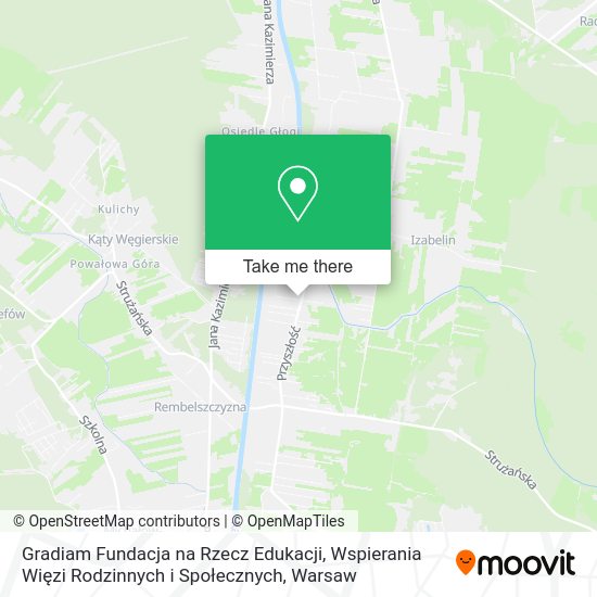 Gradiam Fundacja na Rzecz Edukacji, Wspierania Więzi Rodzinnych i Społecznych map