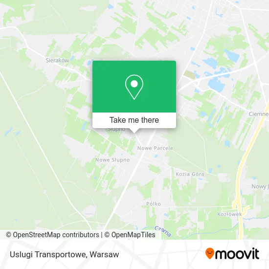 Карта Uslugi Transportowe
