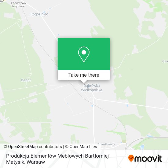 Produkcja Elementów Meblowych Bartłomiej Matysik map