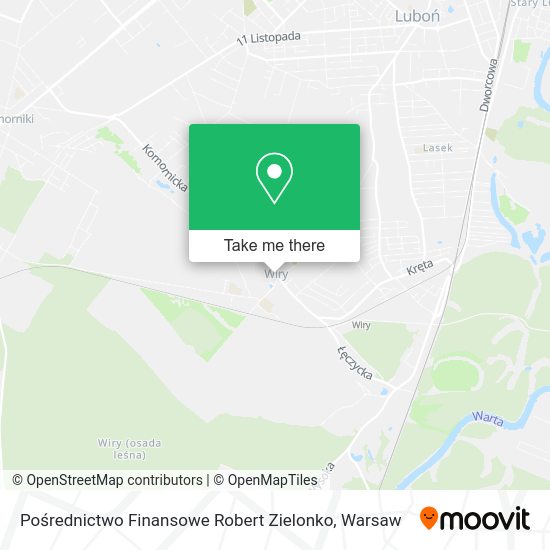 Pośrednictwo Finansowe Robert Zielonko map