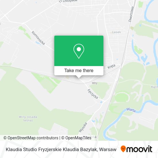 Klaudia Studio Fryzjerskie Klaudia Bazylak map