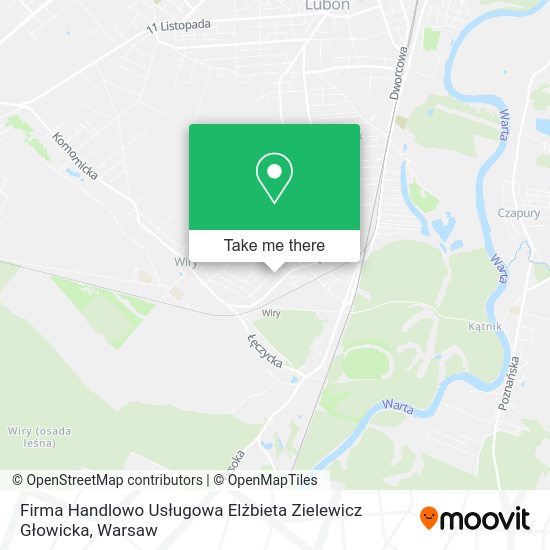 Firma Handlowo Usługowa Elżbieta Zielewicz Głowicka map