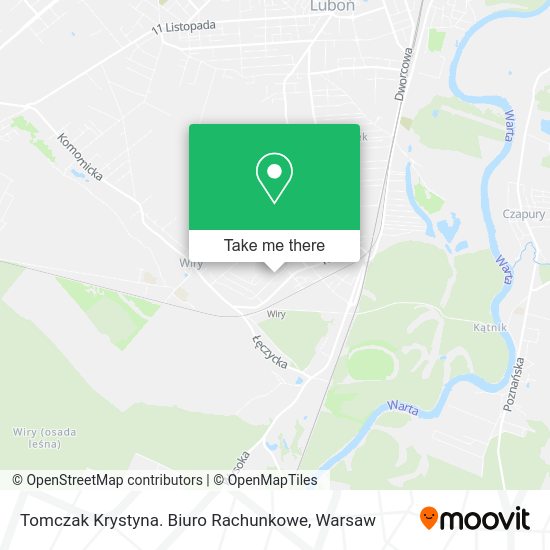 Tomczak Krystyna. Biuro Rachunkowe map