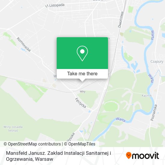 Mansfeld Janusz. Zakład Instalacji Sanitarnej i Ogrzewania map