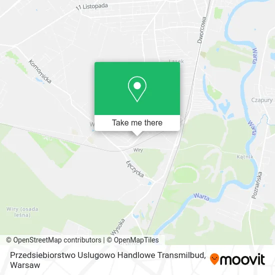 Карта Przedsiebiorstwo Uslugowo Handlowe Transmilbud