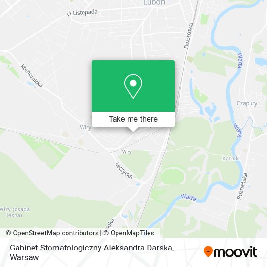 Gabinet Stomatologiczny Aleksandra Darska map