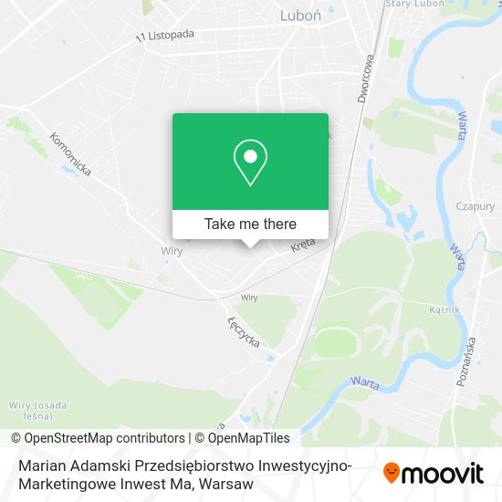 Marian Adamski Przedsiębiorstwo Inwestycyjno- Marketingowe Inwest Ma map