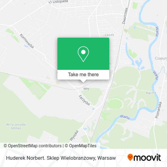 Huderek Norbert. Sklep Wielobranżowy map