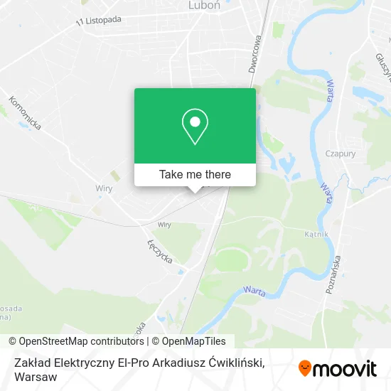 Zakład Elektryczny El-Pro Arkadiusz Ćwikliński map
