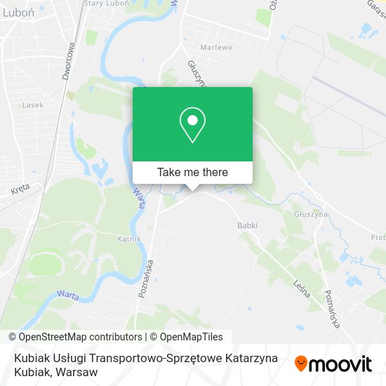 Kubiak Usługi Transportowo-Sprzętowe Katarzyna Kubiak map