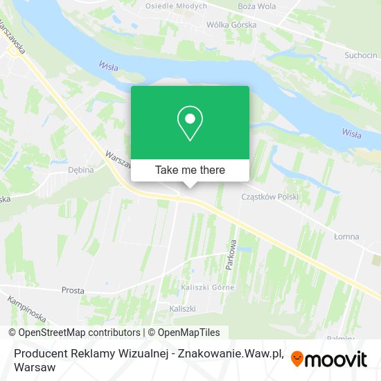 Producent Reklamy Wizualnej - Znakowanie.Waw.pl map