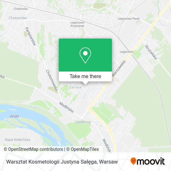 Warsztat Kosmetologii Justyna Sałęga map