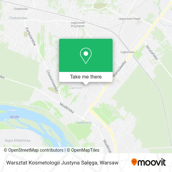 Карта Warsztat Kosmetologii Justyna Sałęga