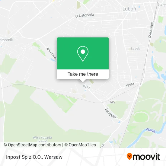 Inpost Sp z O.O. map