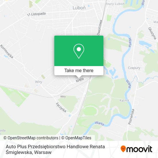 Auto Plus Przedsiębiorstwo Handlowe Renata Śmiglewska map