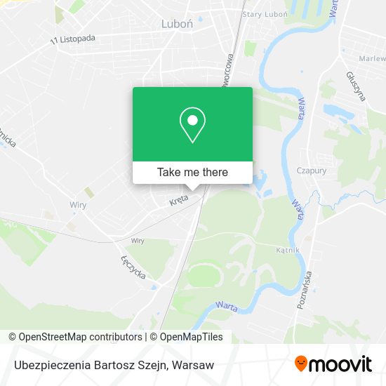 Ubezpieczenia Bartosz Szejn map