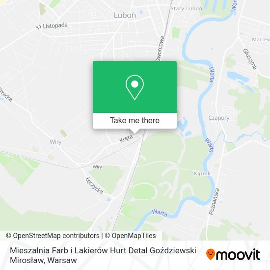 Mieszalnia Farb i Lakierów Hurt Detal Goździewski Mirosław map