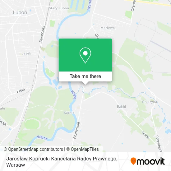 Карта Jarosław Koprucki Kancelaria Radcy Prawnego