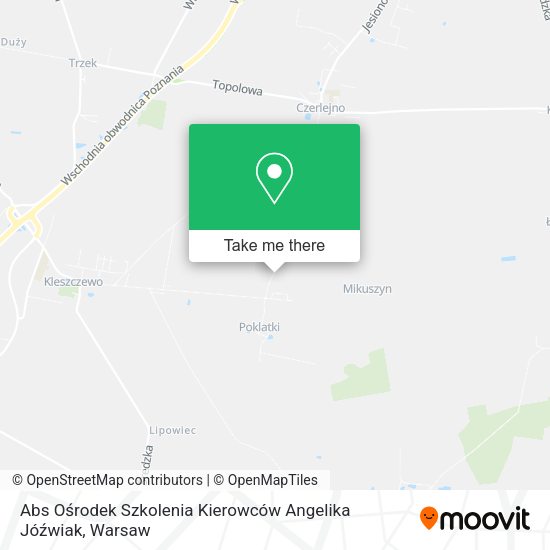 Abs Ośrodek Szkolenia Kierowców Angelika Jóźwiak map