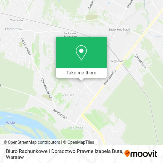 Карта Biuro Rachunkowe i Doradztwo Prawne Izabela Buta