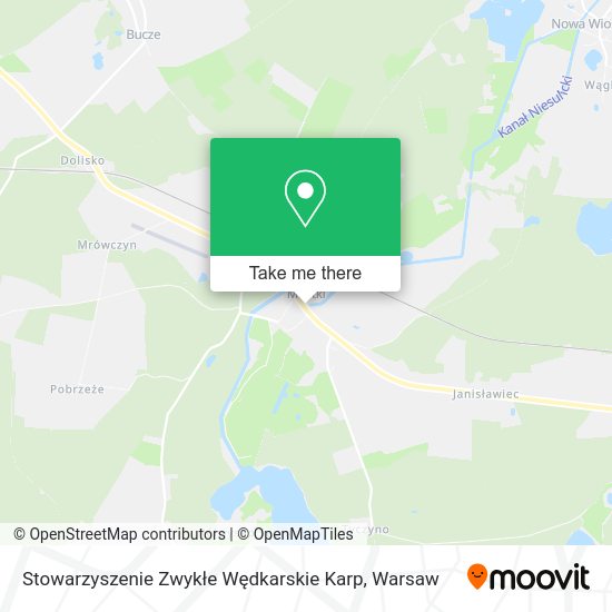 Stowarzyszenie Zwykłe Wędkarskie Karp map