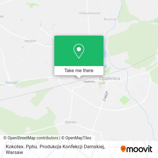 Kokotex. Pphu. Produkcja Konfekcji Damskiej map