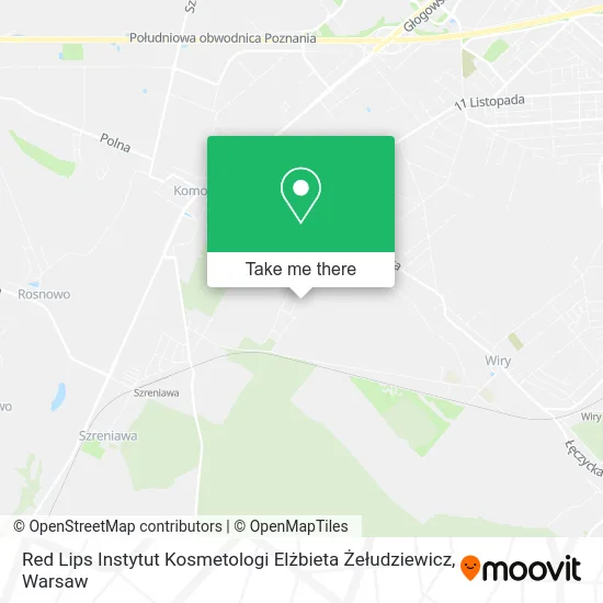 Red Lips Instytut Kosmetologi Elżbieta Żełudziewicz map