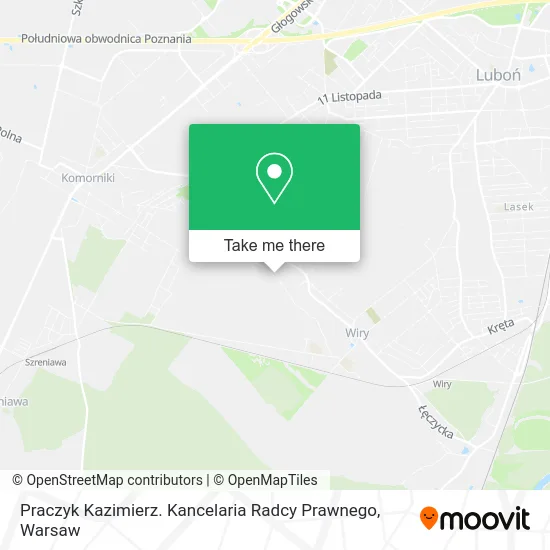 Карта Praczyk Kazimierz. Kancelaria Radcy Prawnego