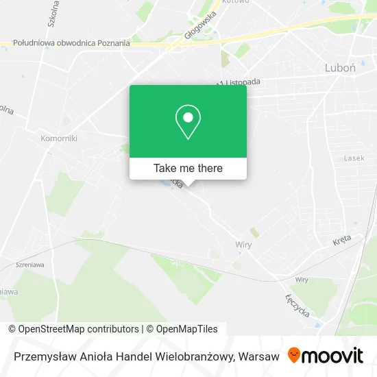 Карта Przemysław Anioła Handel Wielobranżowy