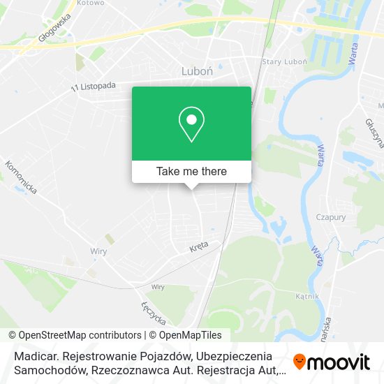 Madicar. Rejestrowanie Pojazdów, Ubezpieczenia Samochodów, Rzeczoznawca Aut. Rejestracja Aut map