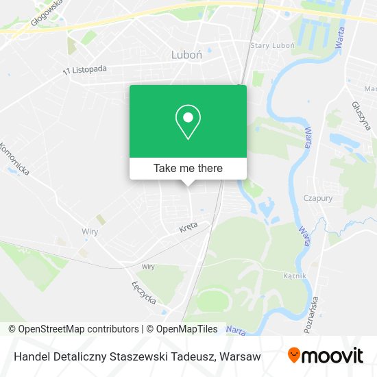 Handel Detaliczny Staszewski Tadeusz map