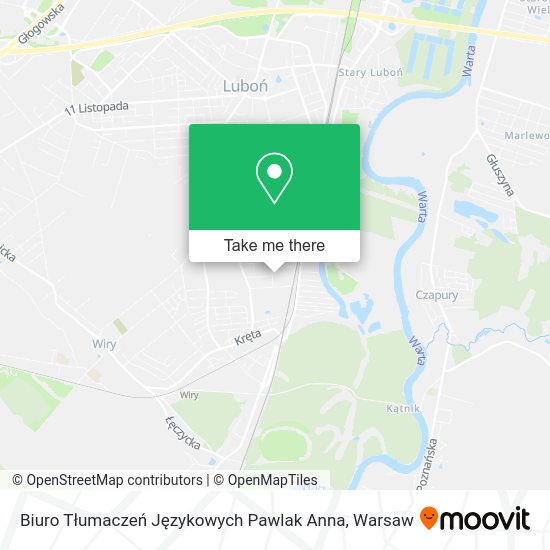 Biuro Tłumaczeń Językowych Pawlak Anna map