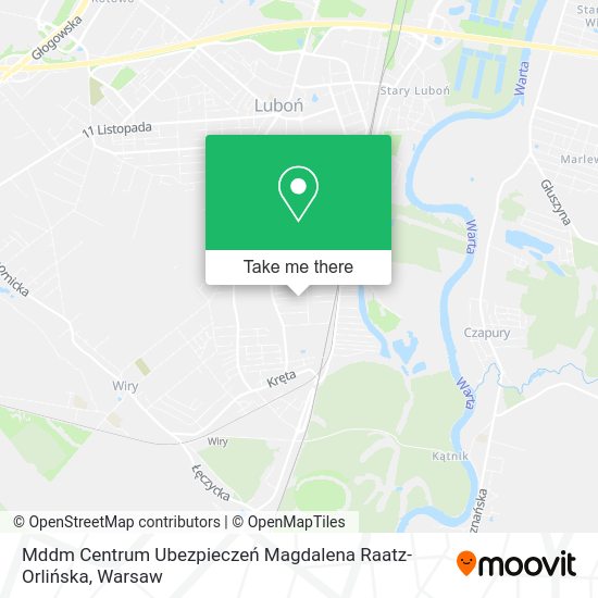 Mddm Centrum Ubezpieczeń Magdalena Raatz-Orlińska map