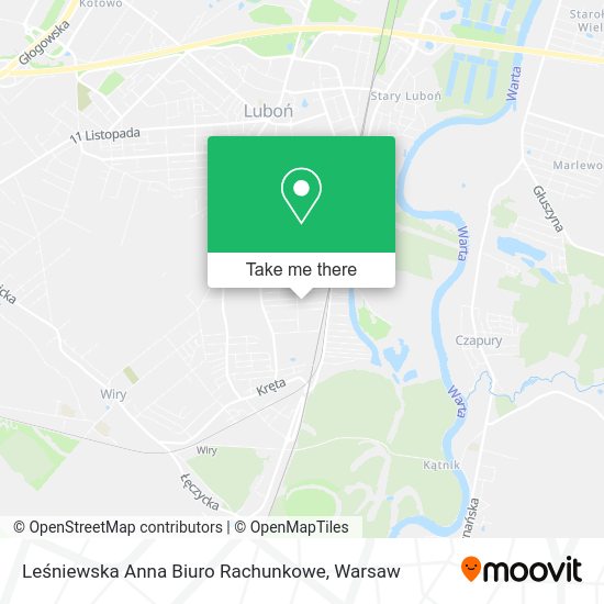 Leśniewska Anna Biuro Rachunkowe map