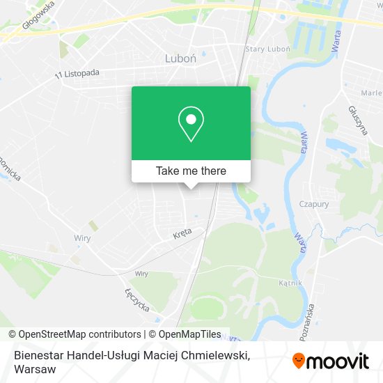 Bienestar Handel-Usługi Maciej Chmielewski map