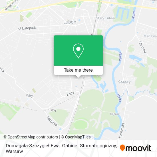 Domagała-Szczygieł Ewa. Gabinet Stomatologiczny map