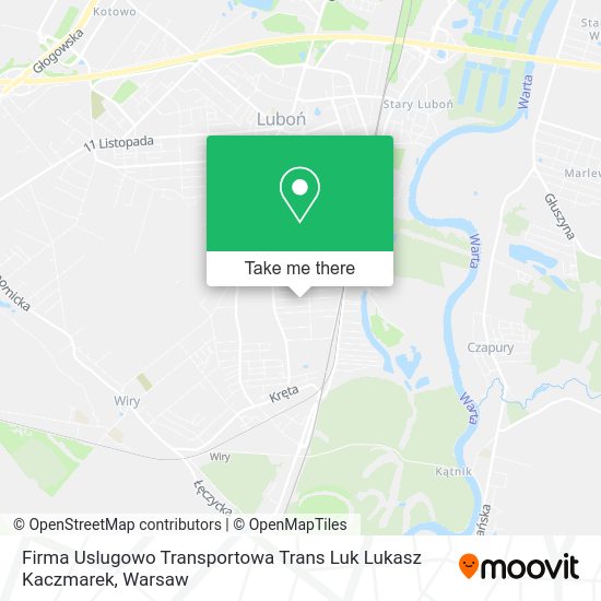 Firma Uslugowo Transportowa Trans Luk Lukasz Kaczmarek map