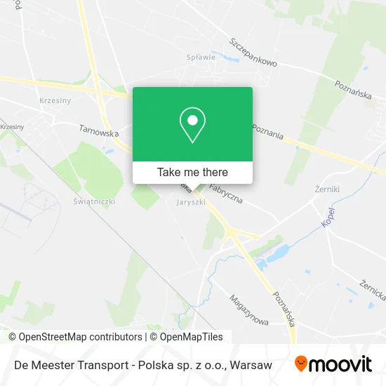 De Meester Transport - Polska sp. z o.o. map
