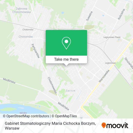 Gabinet Stomatologiczny Maria Cichocka Borzym map