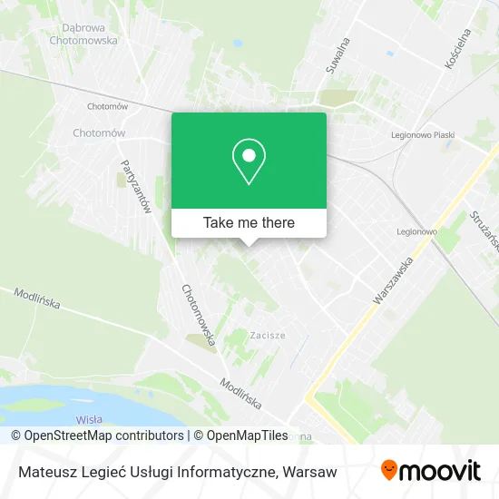 Карта Mateusz Legieć Usługi Informatyczne