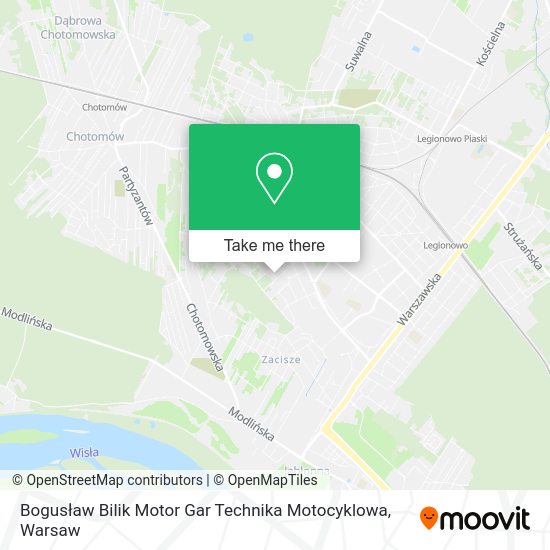 Карта Bogusław Bilik Motor Gar Technika Motocyklowa