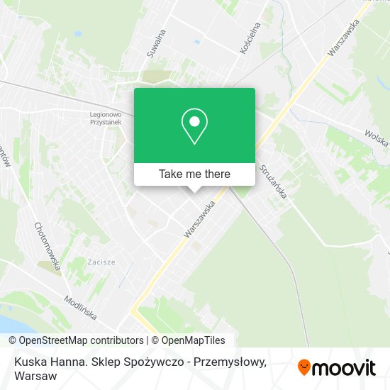 Kuska Hanna. Sklep Spożywczo - Przemysłowy map